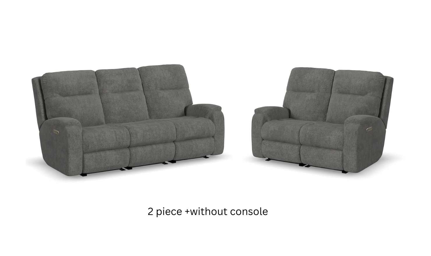 Flexsteel Penn Power Reclining Living Room Set in Fabric
