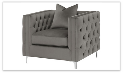 Phoebe Living Room Set In Brown