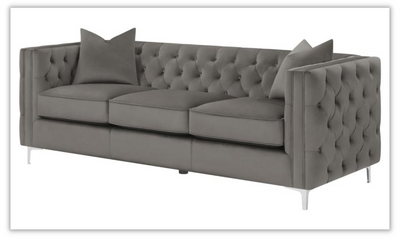 Phoebe Living Room Set In Brown