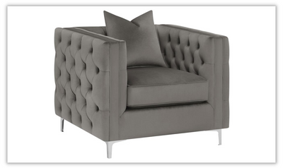 Phoebe Living Room Set In Brown