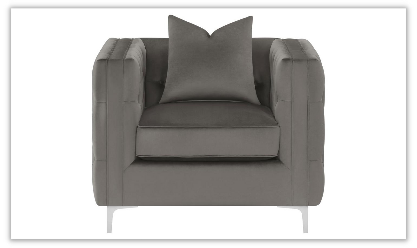 Phoebe Living Room Set In Brown