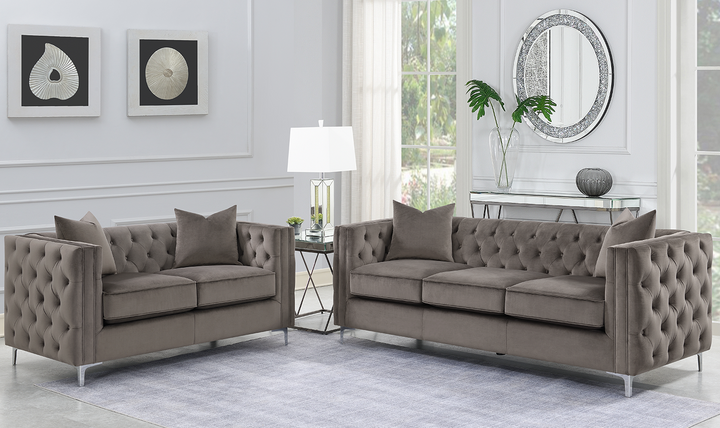 Phoebe Loveseat with Tufted Back