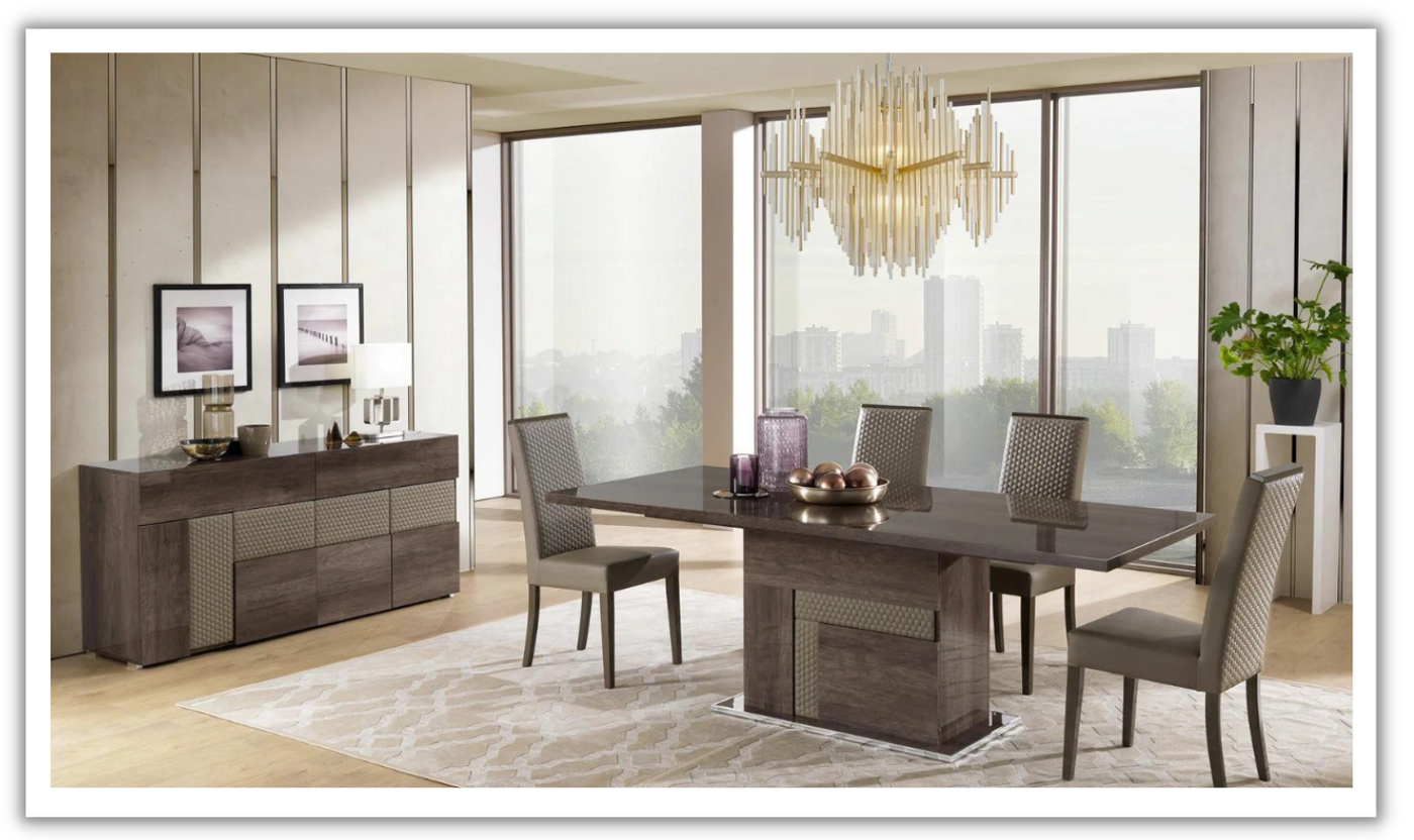 Portofino Extendable Wooden Dining Room Set