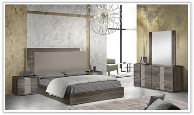 Portofino Premium Rectangular Bed with Double Headboard Design