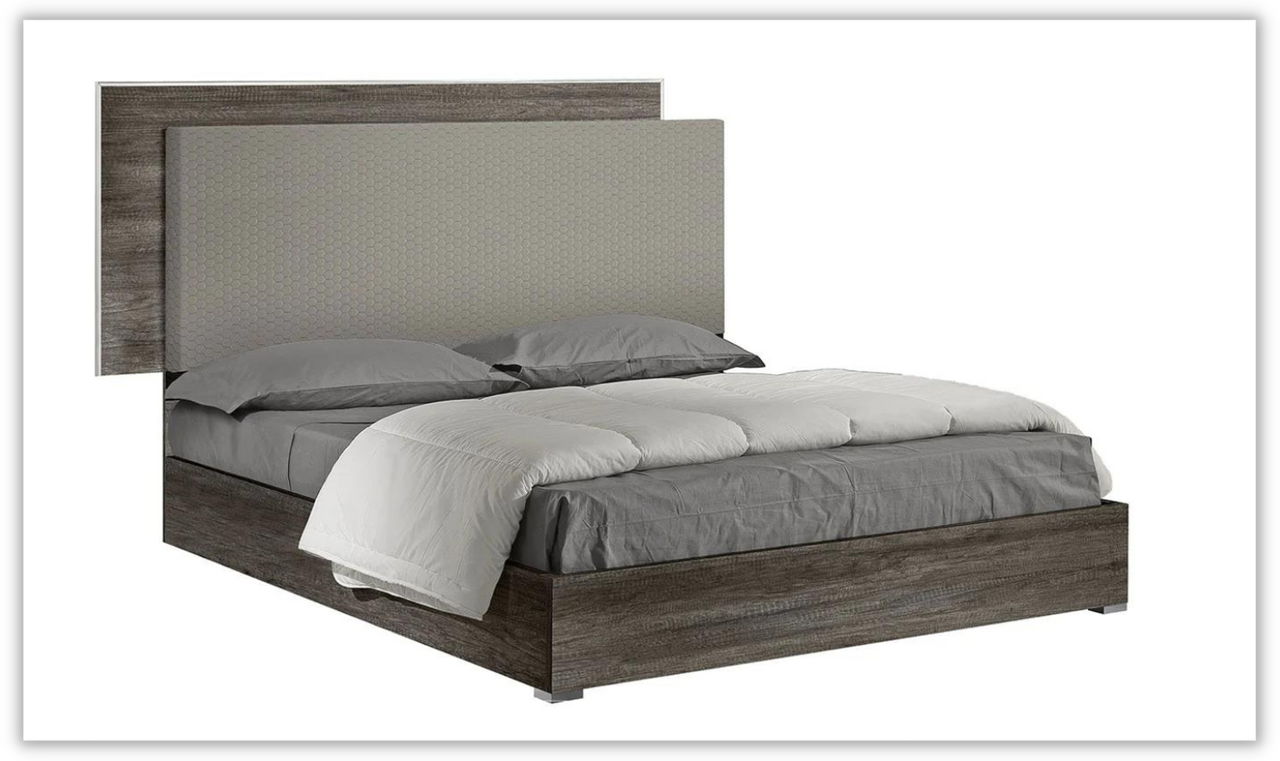 Portofino Premium Rectangular Bed with Double Headboard Design