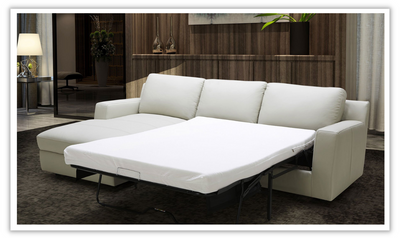 Presence 3-seater L-Shaped Leather Sleeper Sectional