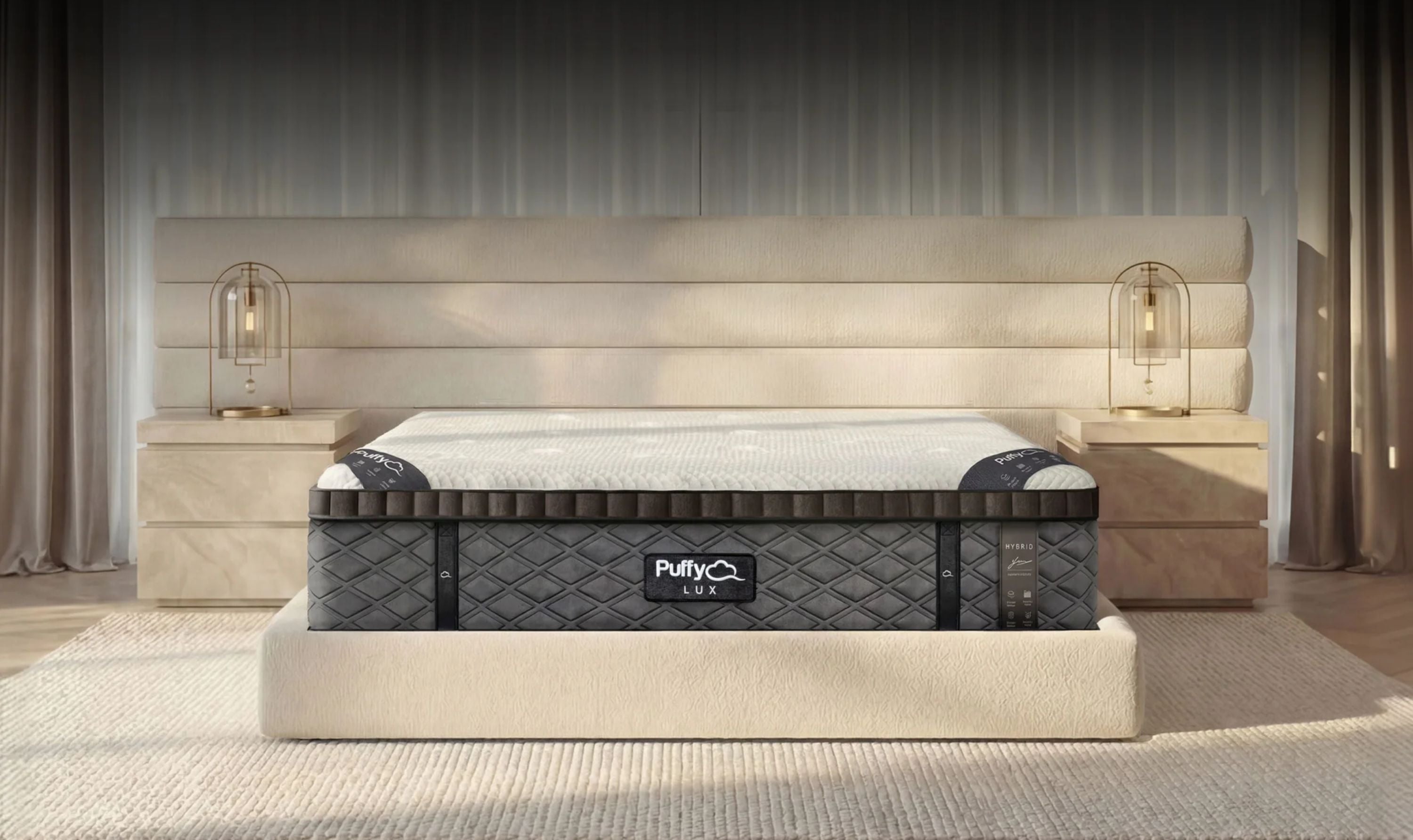 Puffy Lux Medium-Plush Mattress with Temperature-Regulating Foam