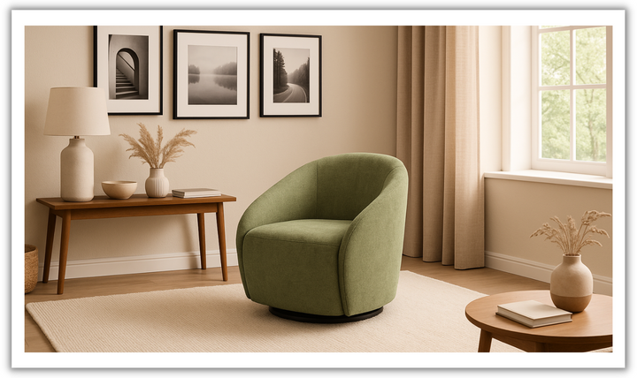 Luonto Regalia Stationary Fabric Swivel Chair