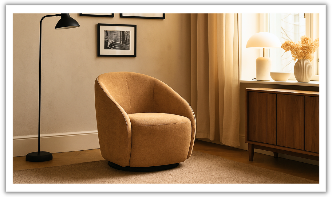 Luonto Regalia Stationary Fabric Swivel Chair