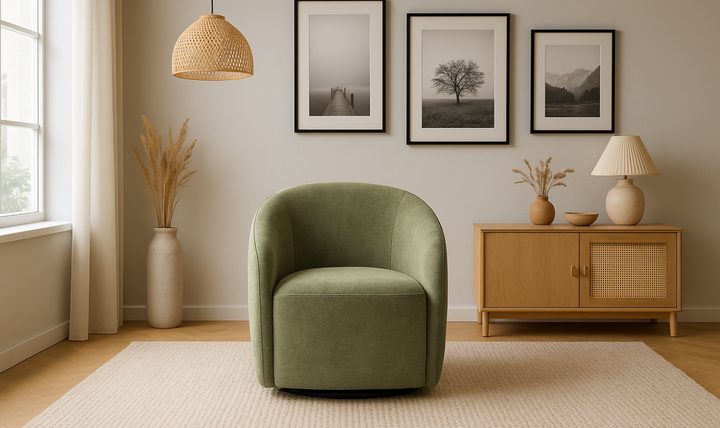 Luonto Regalia Stationary Fabric Swivel Chair