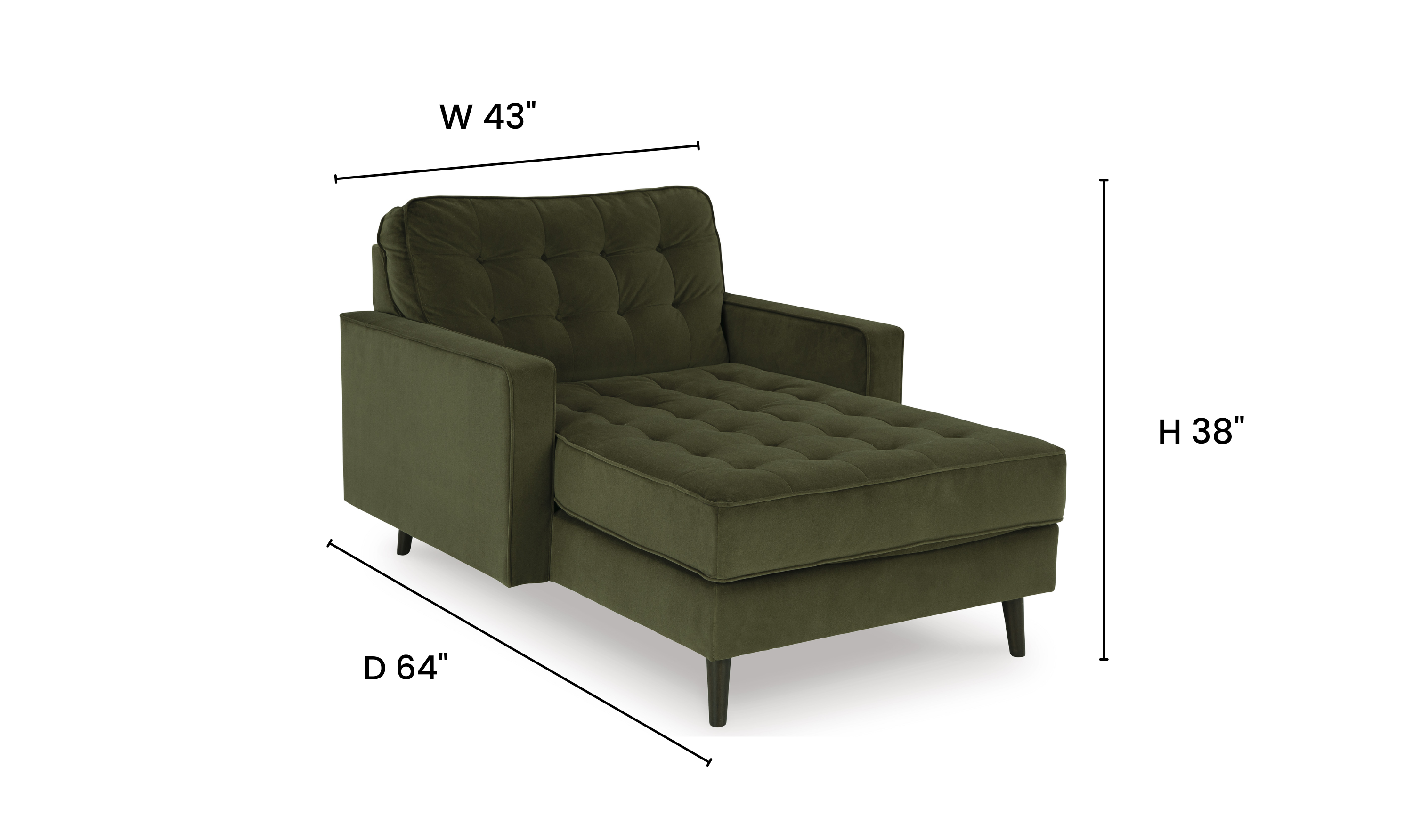 Modern Heritage Reveon Lakes Fabric Chaise - Jennifer Furniture