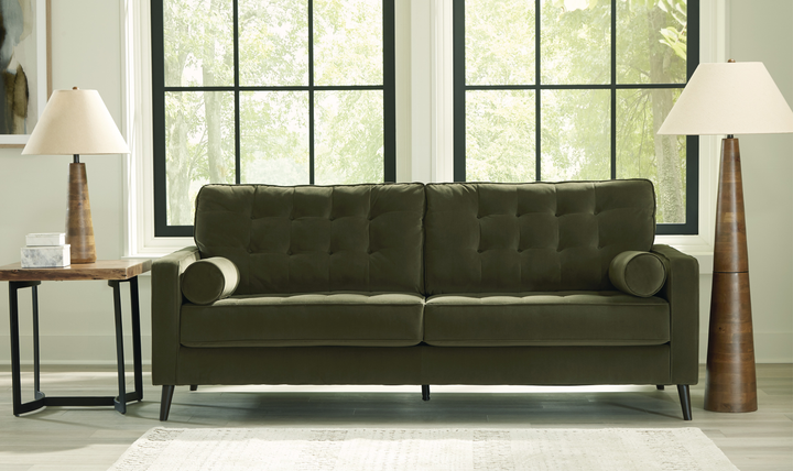 Modern Heritage Reveon Lakes Fabric Sofa with Tapered Legs