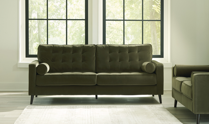 Modern Heritage Reveon Lakes Fabric Sofa with Tapered Legs
