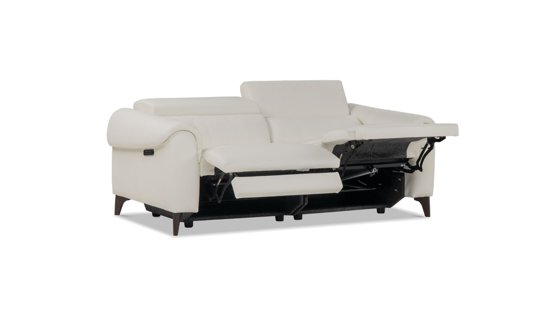 Nicoletti Italia Richmond 2-Piece Leather Recliner Sofa With Zero Gravity - Jennifer Furniture