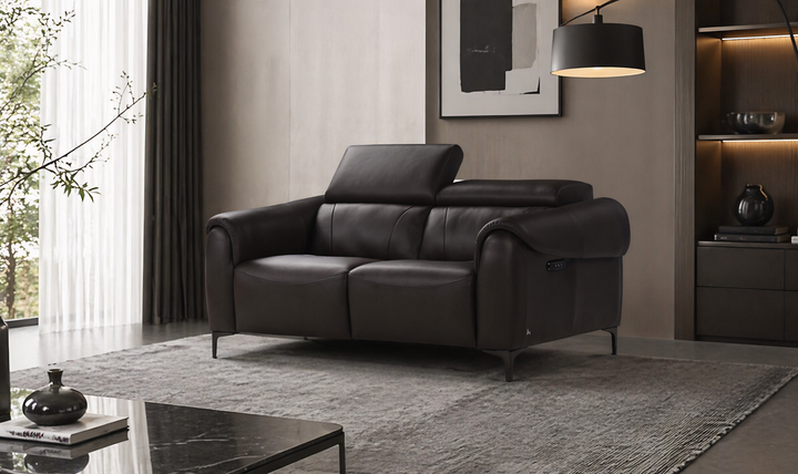 Nicoletti Italia Richmond Leather Motion Recliner Sofa With Zero Gravity - Jennifer Furniture