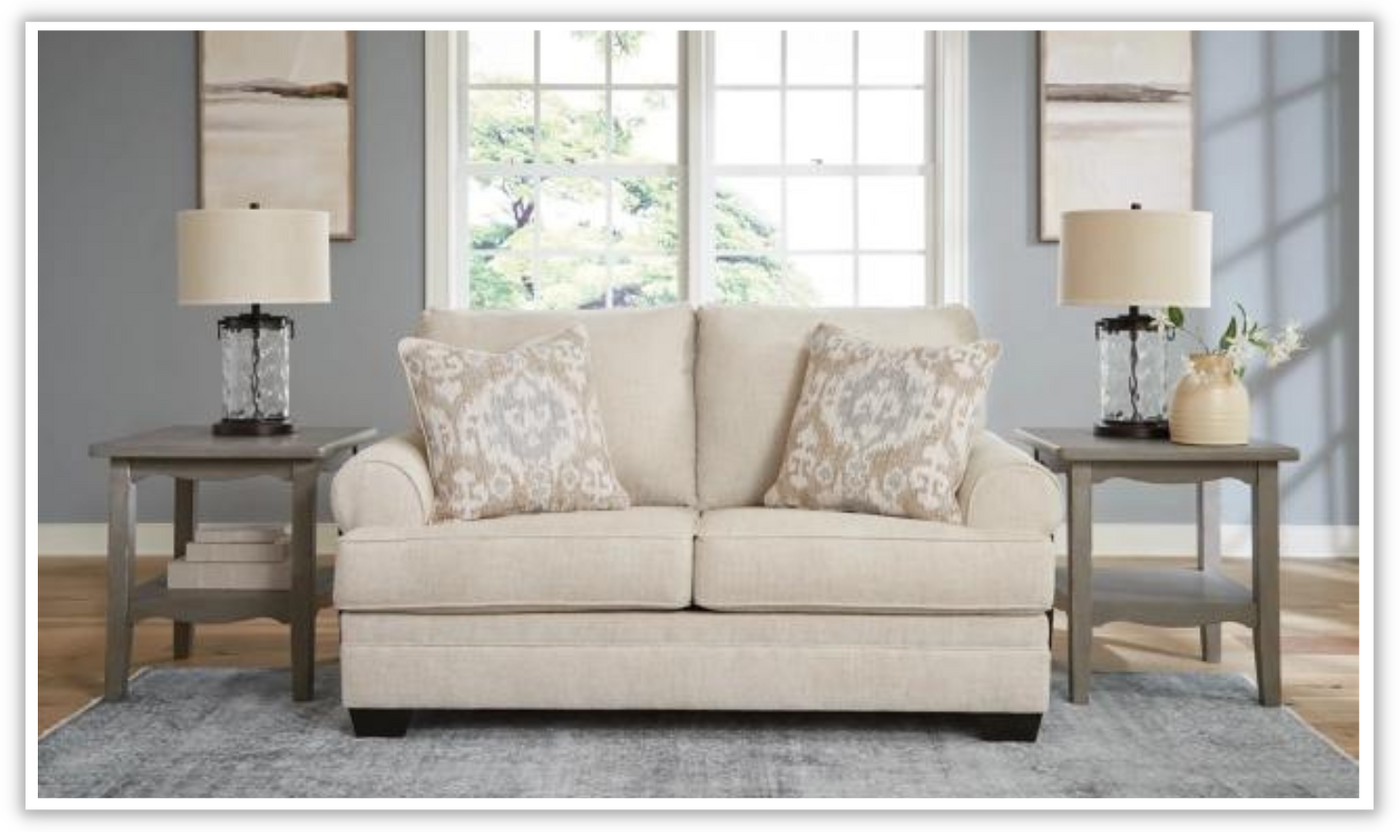 Rilynn Loveseat With Rolled Arms