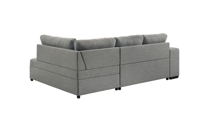 Modern Heritage Roanne Fabric Sleeper Sectional Sofa With Two Footstools - Jennifer Furniture