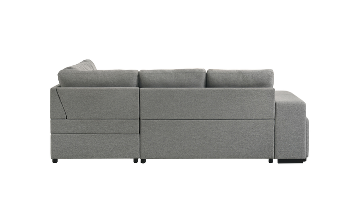 Modern Heritage Roanne Fabric Sleeper Sectional Sofa With Two Footstools - Jennifer Furniture