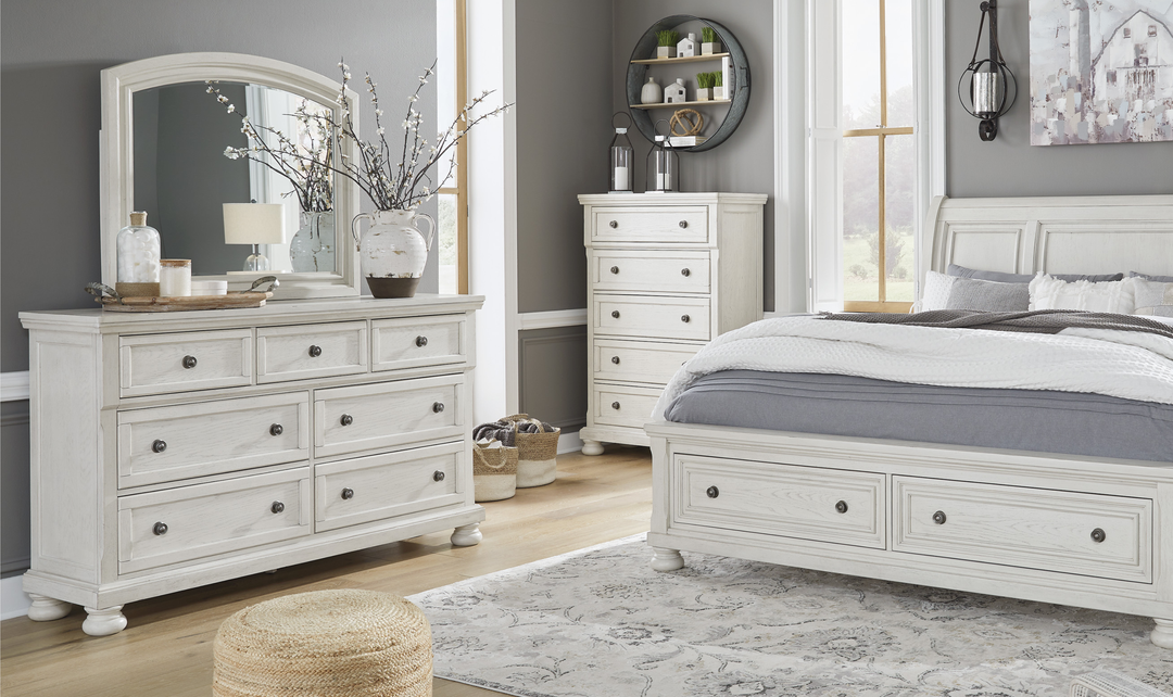 Modern Heritage Robbinsdale Dresser and Mirror - Jennifer Furniture