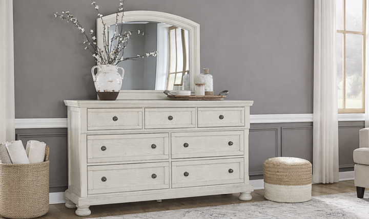 Modern Heritage Robbinsdale Dresser and Mirror - Jennifer Furniture