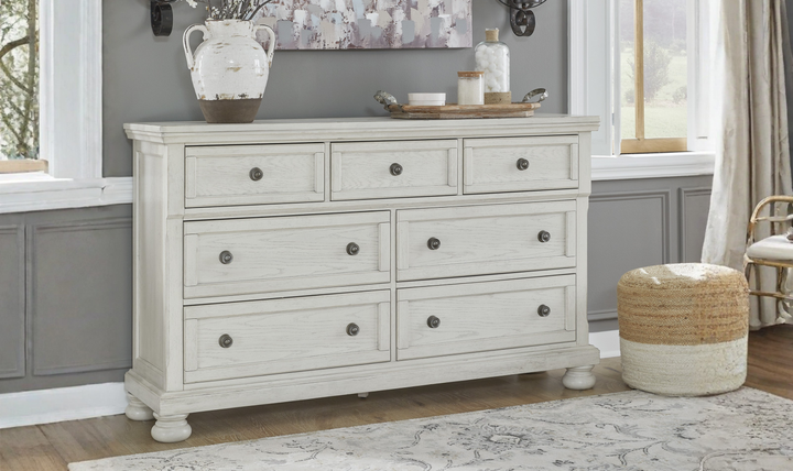 Modern Heritage Robbinsdale Dresser and Mirror - Jennifer Furniture