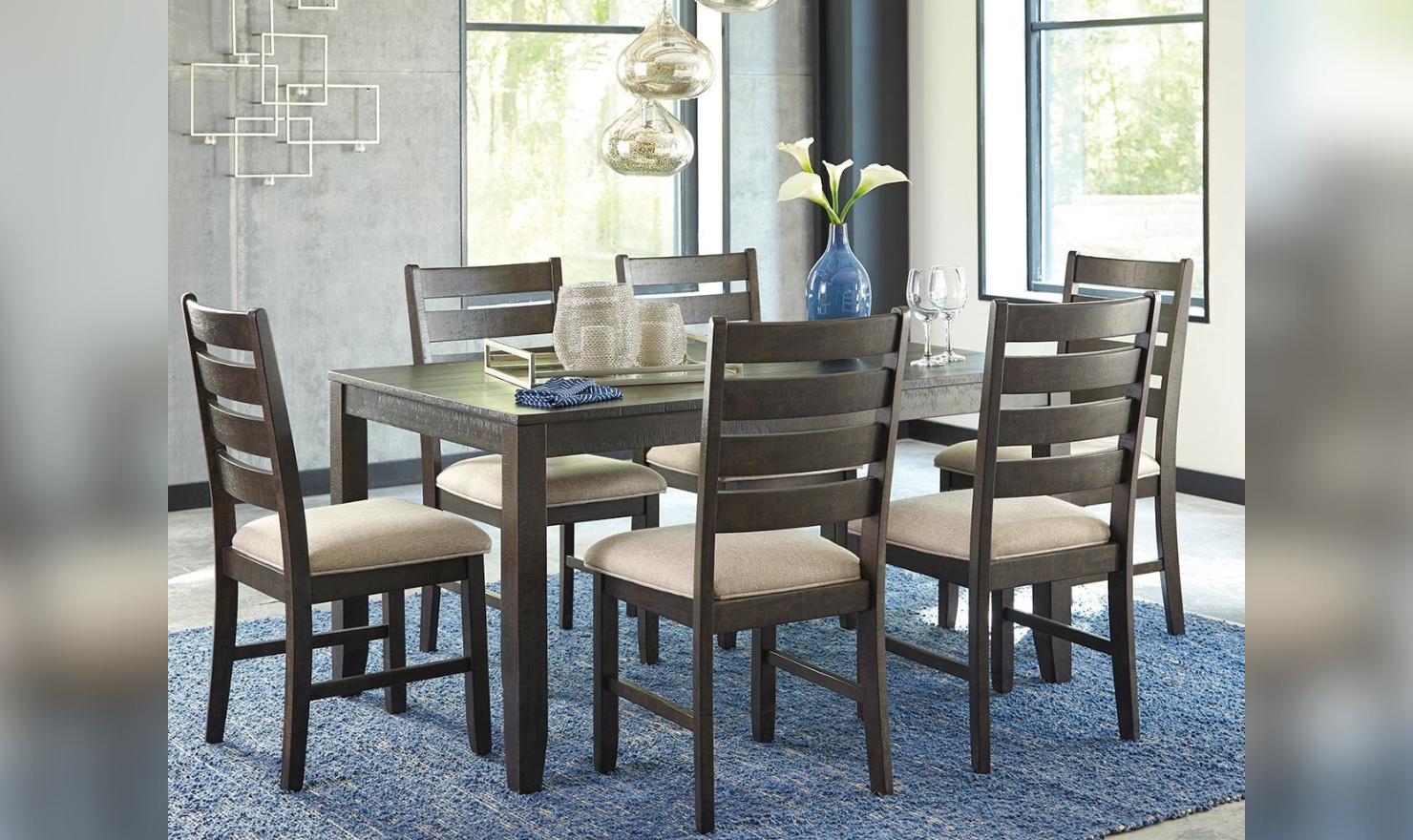 Rokane Dining Room Table Set (7/CN)