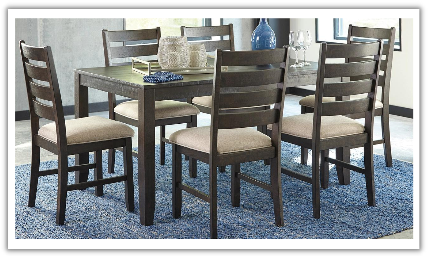 Rokane Dining Room Table Set (7/CN)