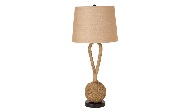 Rope 29" Table Lamp, Natural color (Set of 2)