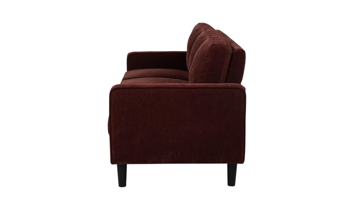 Modern Heritage Ruth 3 Seater Stationary Sofa With Track Arm In Fabric & Leather