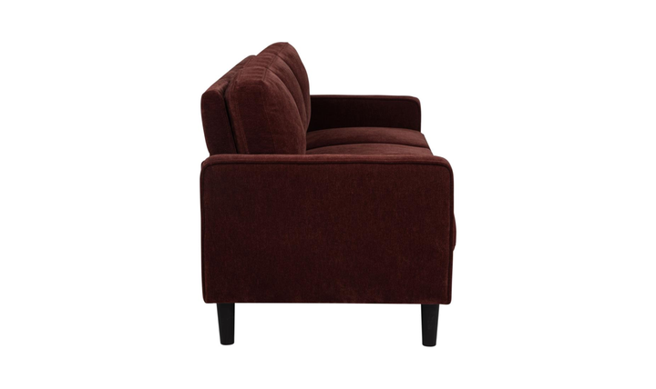 Modern Heritage Ruth 3 Seater Stationary Sofa With Track Arm In Fabric & Leather