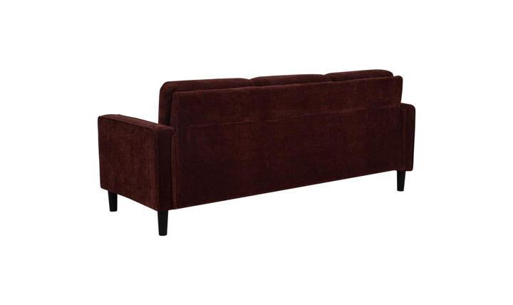 Modern Heritage Ruth 3 Seater Stationary Sofa With Track Arm In Fabric & Leather