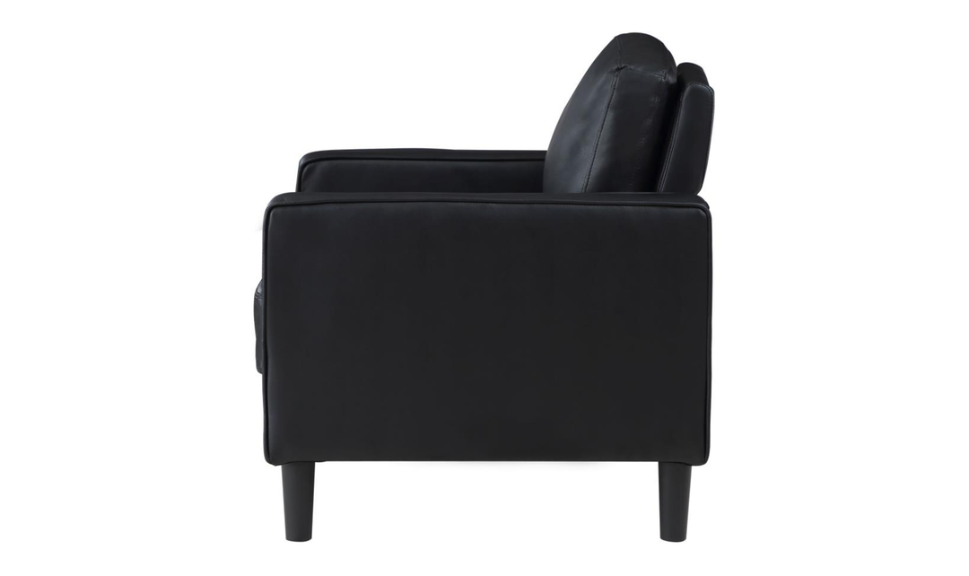 Modern Heritage Ruth Contempoary Accent Chair with Track Arms