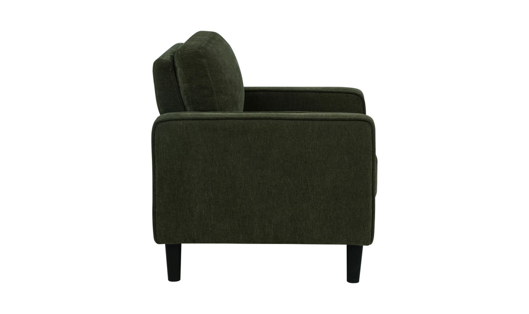 Modern Heritage Ruth Contempoary Accent Chair with Track Arms