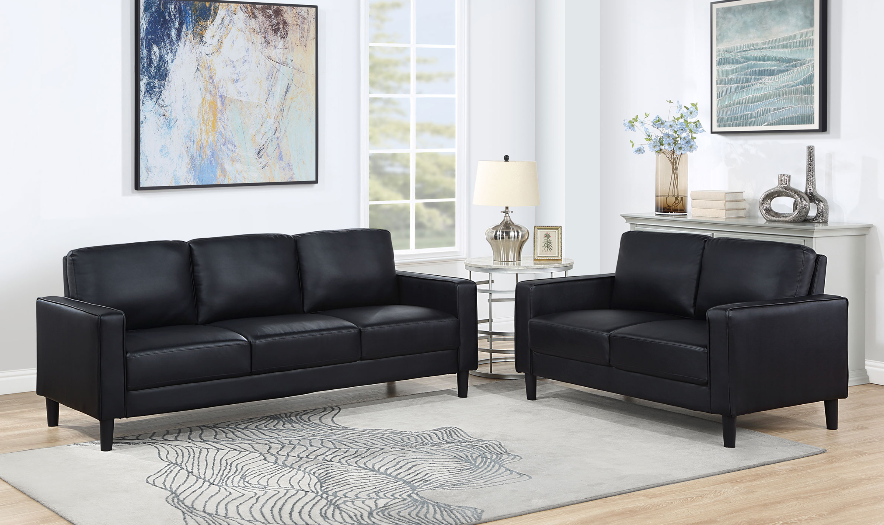 Modern Heritage Ruth Wooden Contemporary Living Room Set