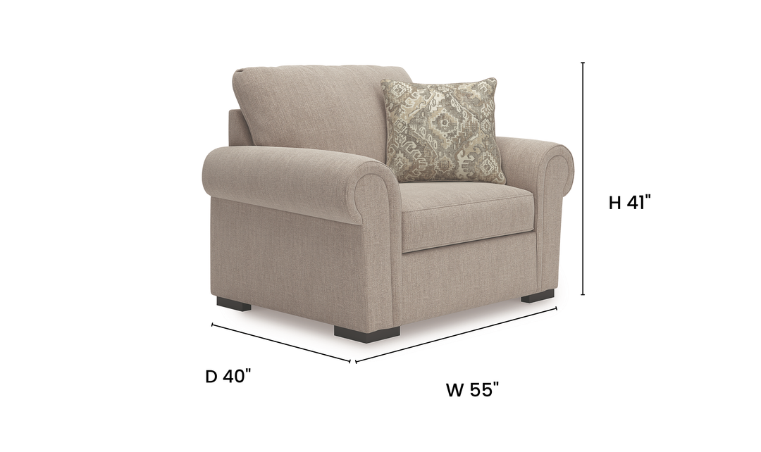 Modern Heritage Sararose Fabric Chair -Jennifer Furniture