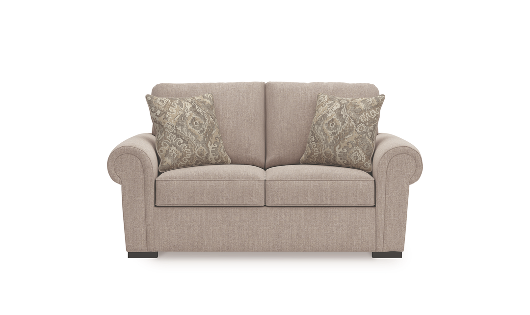 Modern Heritage Sararose Fabric Loveseat - Jennifer Furniture