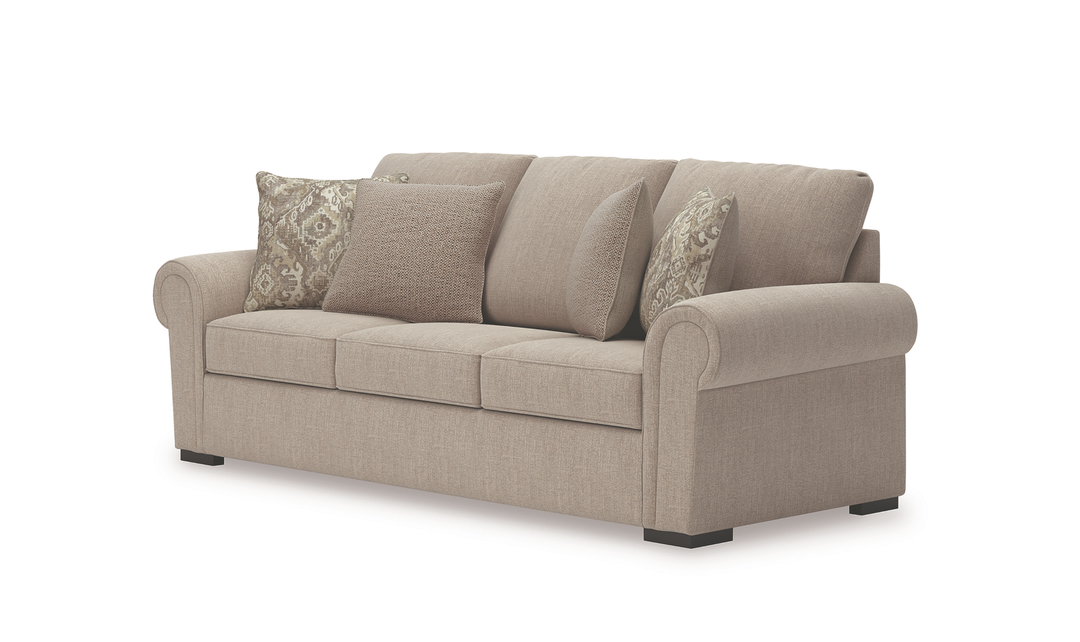 Modern Heritage Sararose 3-Seater Fabric Sofa - Jennifer Furniture