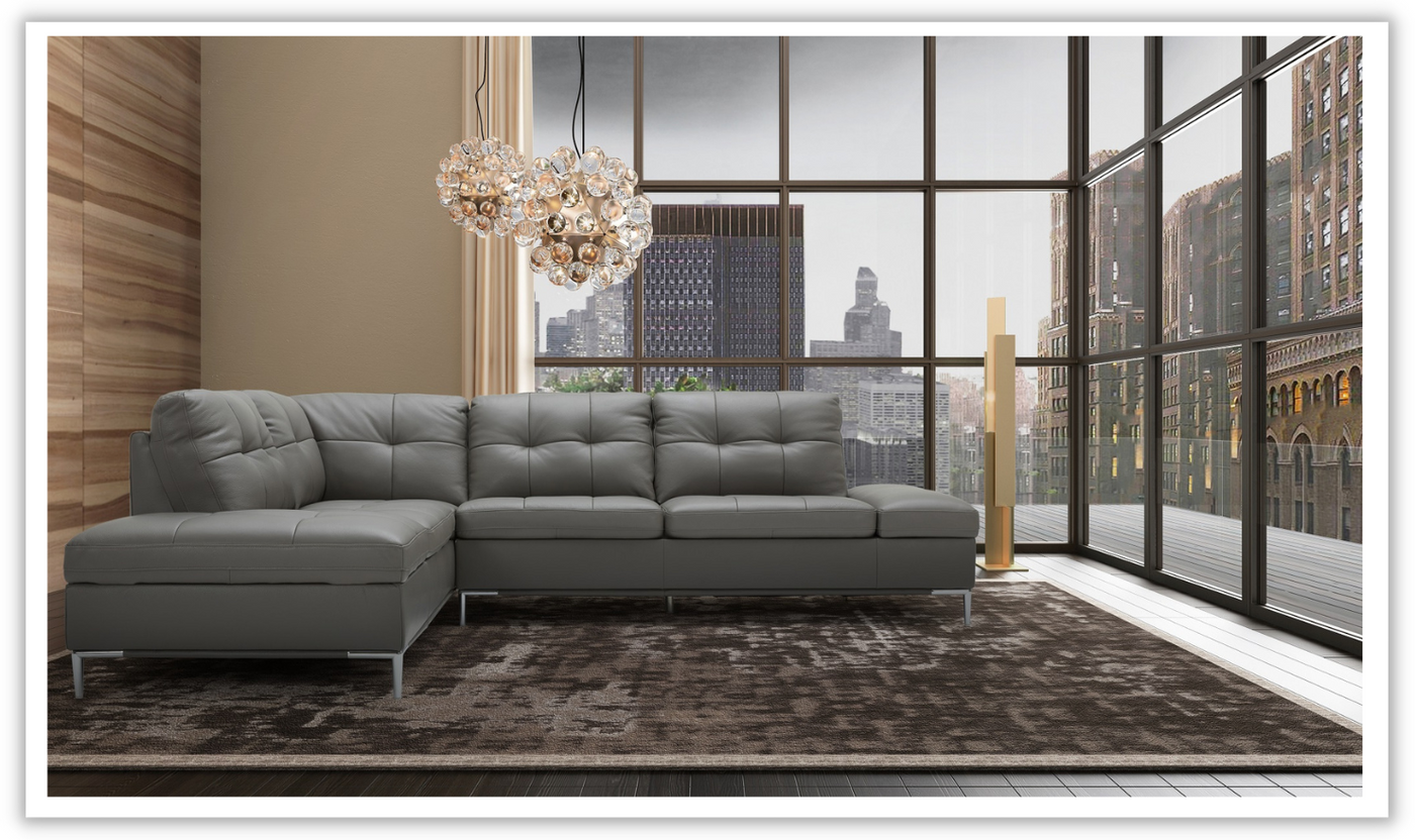 Mercier online leather sectional