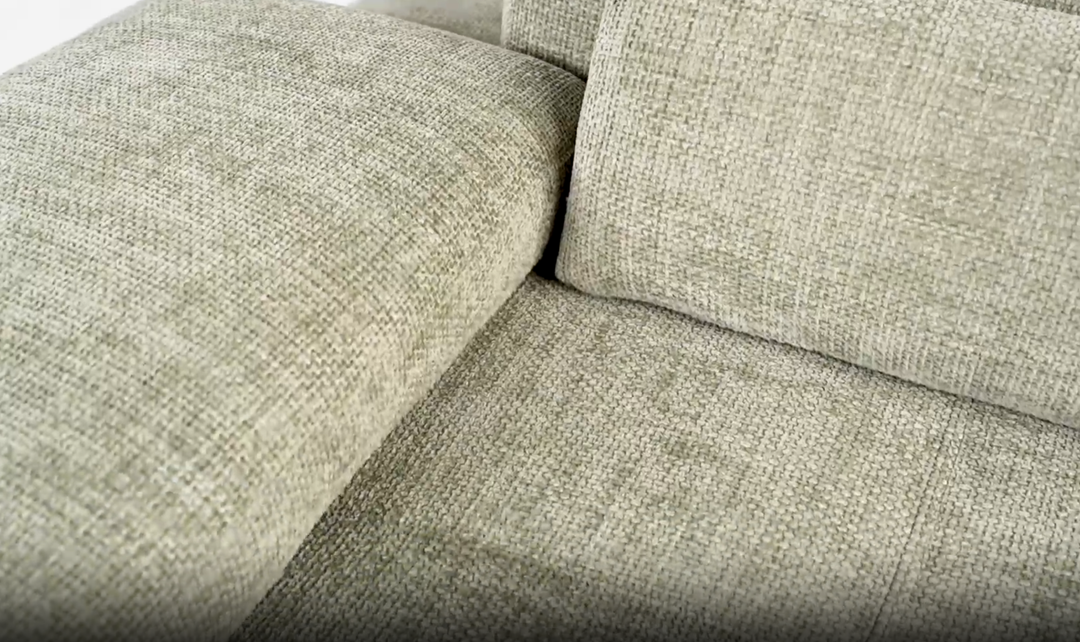 Nicoletti Italia Serena 3 Piece Fabric Sectional Sofa With Manual Adjustable Backrest & Armrest - Jennifer Furniture