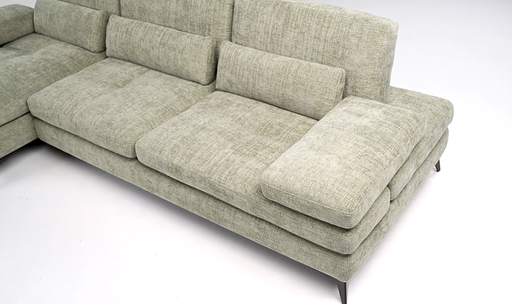 Nicoletti Italia Serena Sectional Sofa With Adjustable Backrest & Armrest