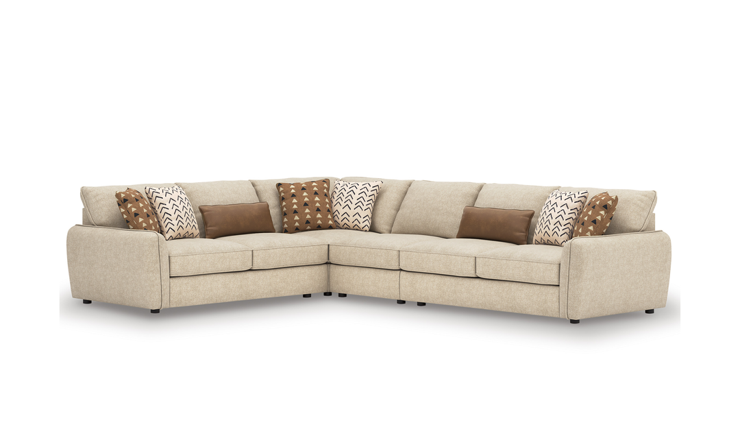 Modern Heritage Seyler 4-Piece Sectional Sofa - Jennifer Furniture