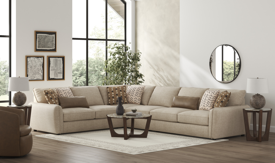 Modern Heritage Seyler 4-Piece Sectional Sofa - Jennifer Furniture
