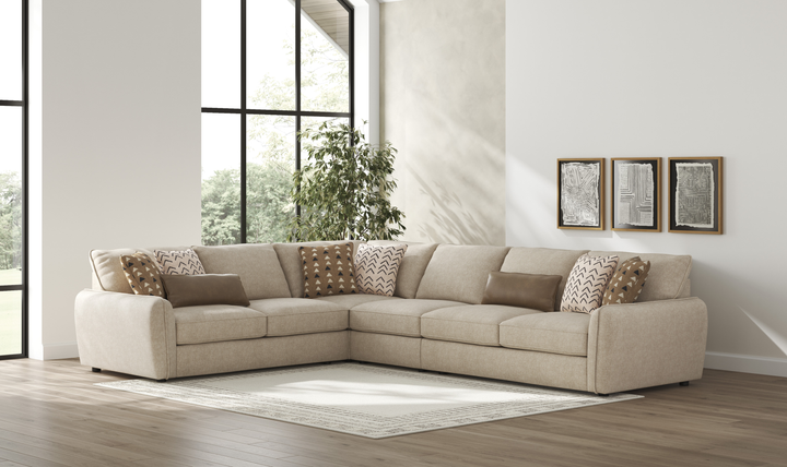 Modern Heritage Seyler 4-Piece Sectional Sofa - Jennifer Furniture
