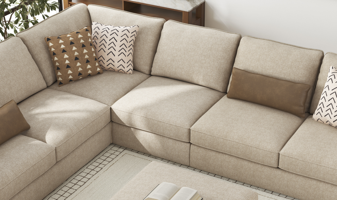 Modern Heritage Seyler 4-Piece Sectional Sofa - Jennifer Furniture