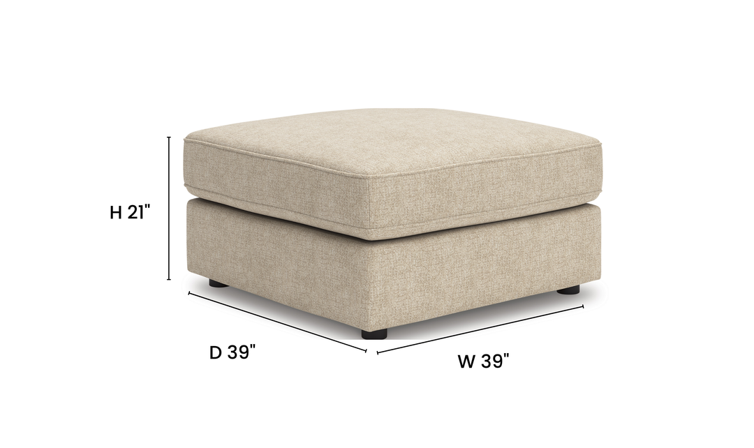 Modern Heritage Seyler Oversized Accent Ottoman - Jennifer Furniture