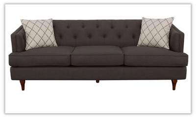 Buy Shelby Upholstered Sofa 3 Seater in Brown Online at Jennifer Furniture