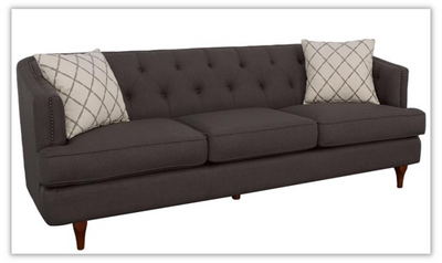Buy Shelby Upholstered Sofa 3 Seater in Brown Online at Jennifer Furniture