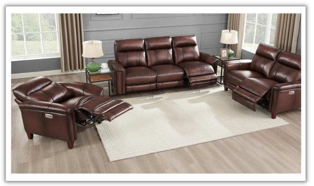 Sherwood Top Grain Leather Zero Gravity Power Recliner Chair