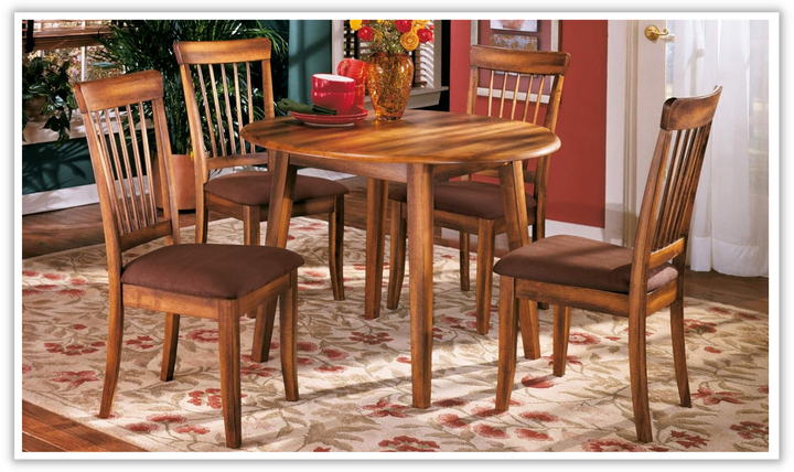 Berringer Wooden Dining Set in Brown