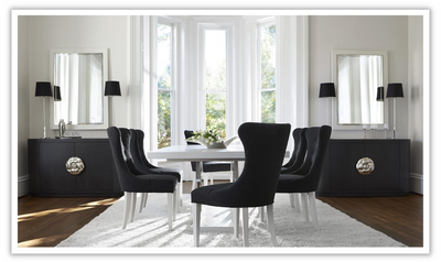 Silhouette Rectangular Dining Room Set with Adjustable Glides